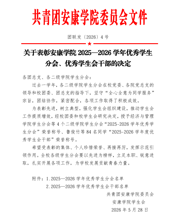 喜报｜艺术学院学生会获评校级优秀学生分会及多名学子获评优秀学生会干部