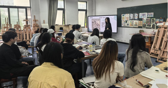双师共育传艺韵——我院《版画基础》双师课程顺利开展
